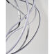 Aura LED 24 inch Polished Chrome Single Pendant Ceiling Light