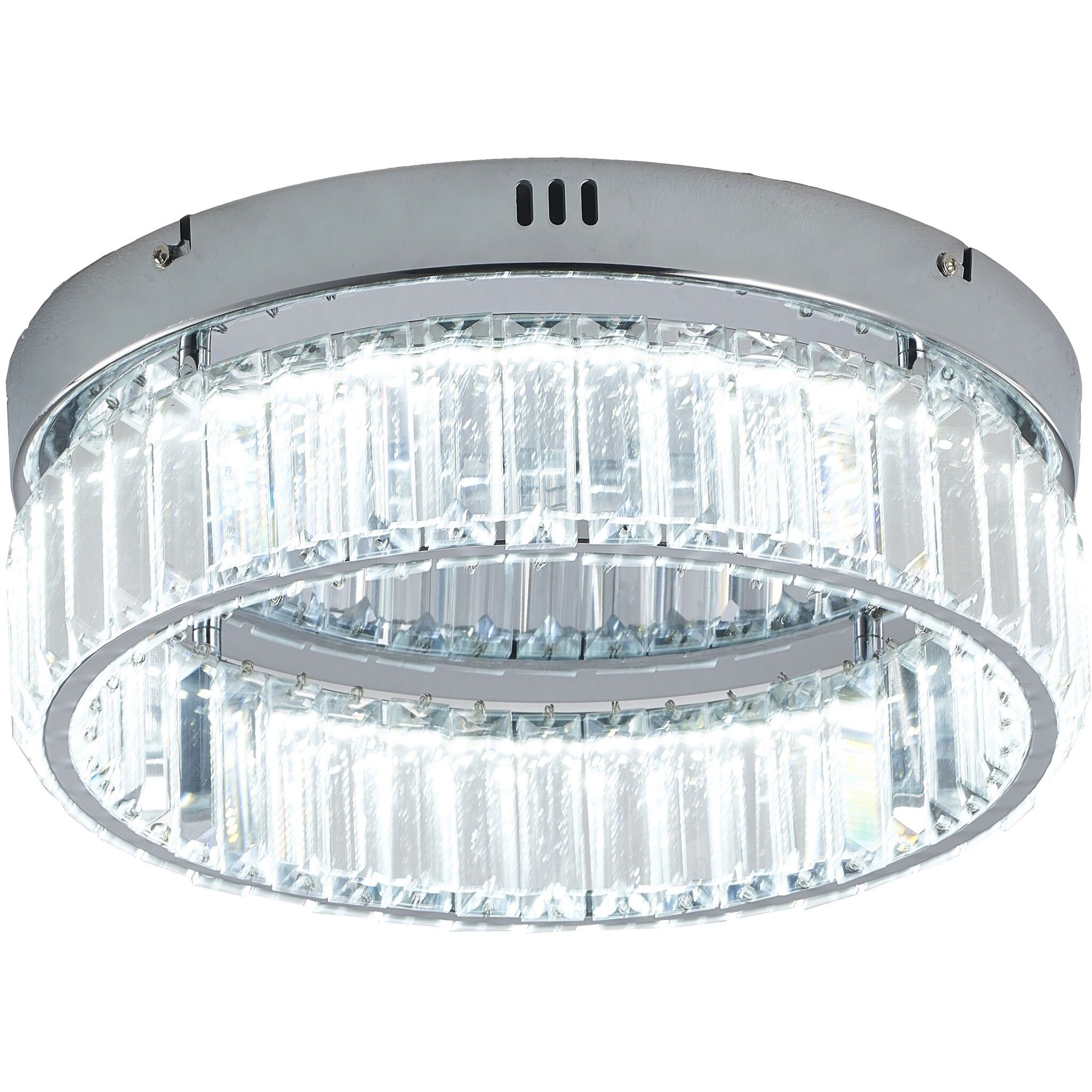 Canada LED 13.75 inch Chrome Flush Mount Ceiling Light