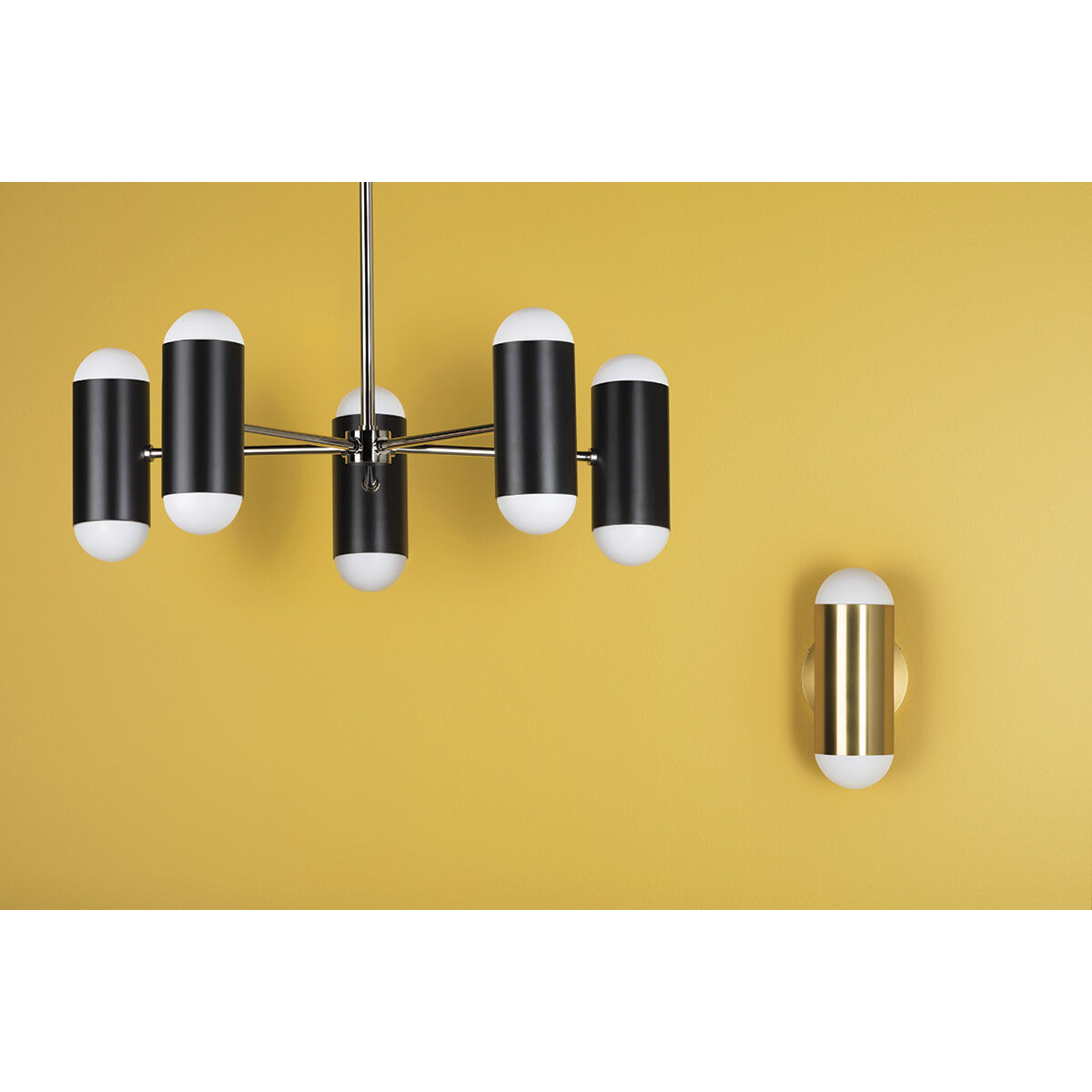Kira 10 Light 27 inch Polished Nickel/Soft Black Chandelier Ceiling Light
