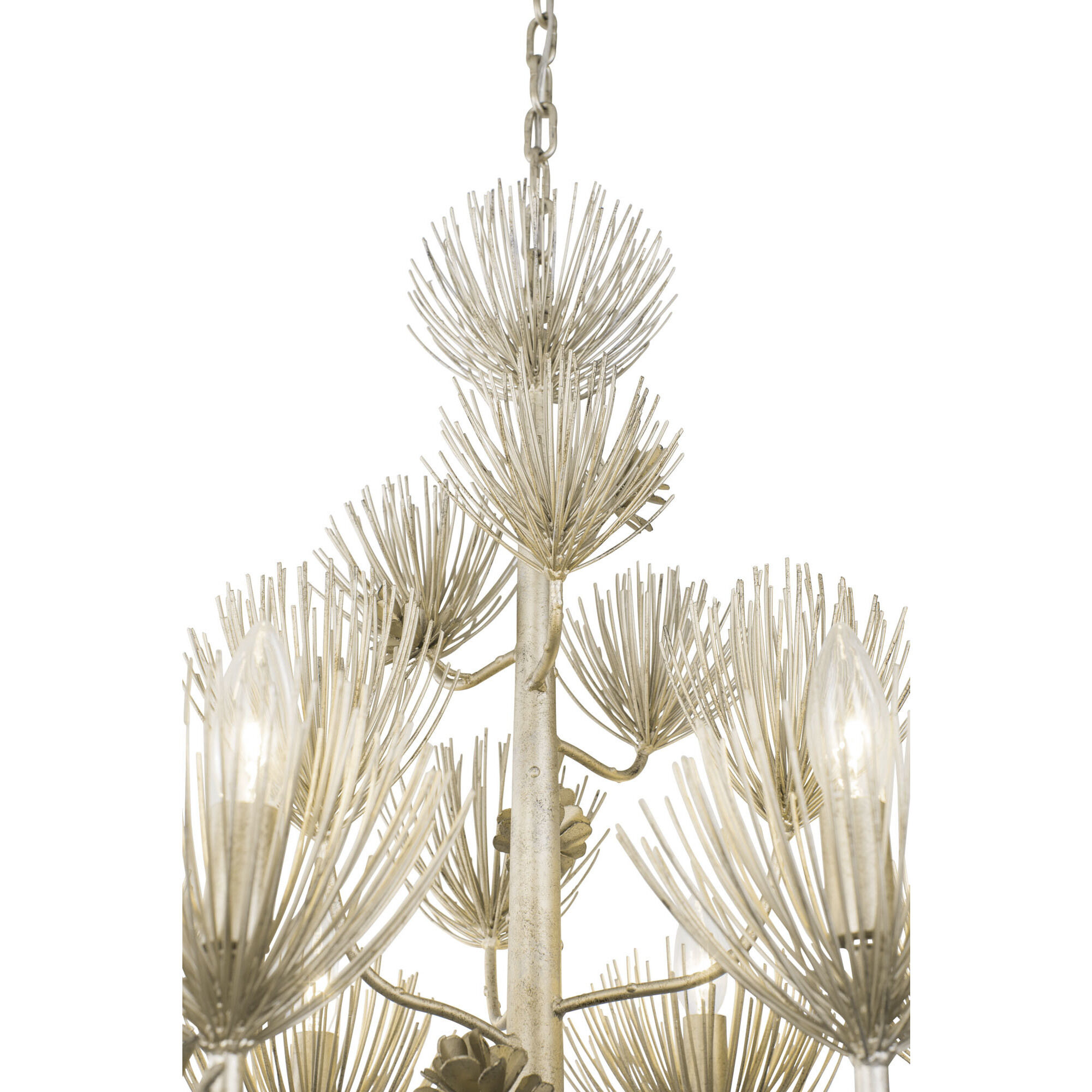 Pinion 6 Light 24 inch Zen Gold Chandelier Ceiling Light