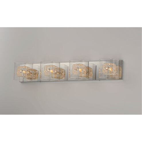 Westbury 4 Light 31 inch Polished Chrome Bath Vanity Light Wall Light