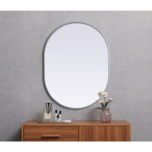 Asha 40 X 30 inch Silver Mirror in 30 x 40