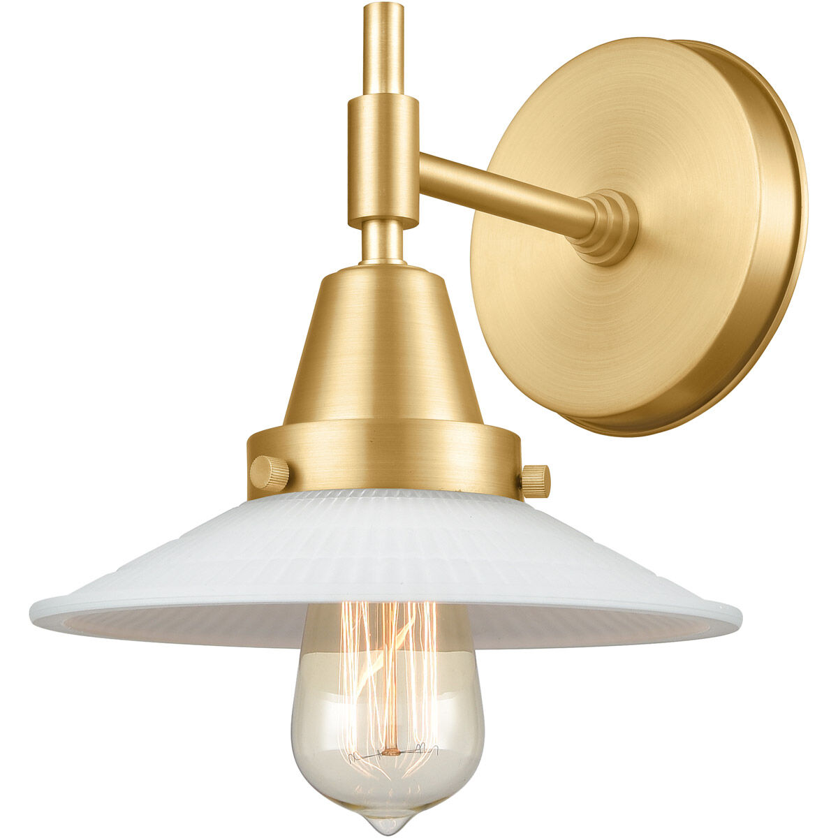 Caden 1 Light 9 inch Satin Gold Sconce Wall Light