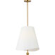 kate spade new york Beauvoir 3 Light 18 inch Burnished Brass Hanging Shade Ceiling Light
