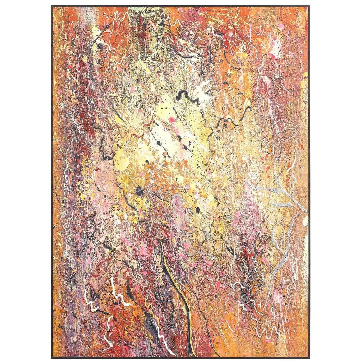 Awu's Volition 59 X 43.5 inch Oils and Original Art