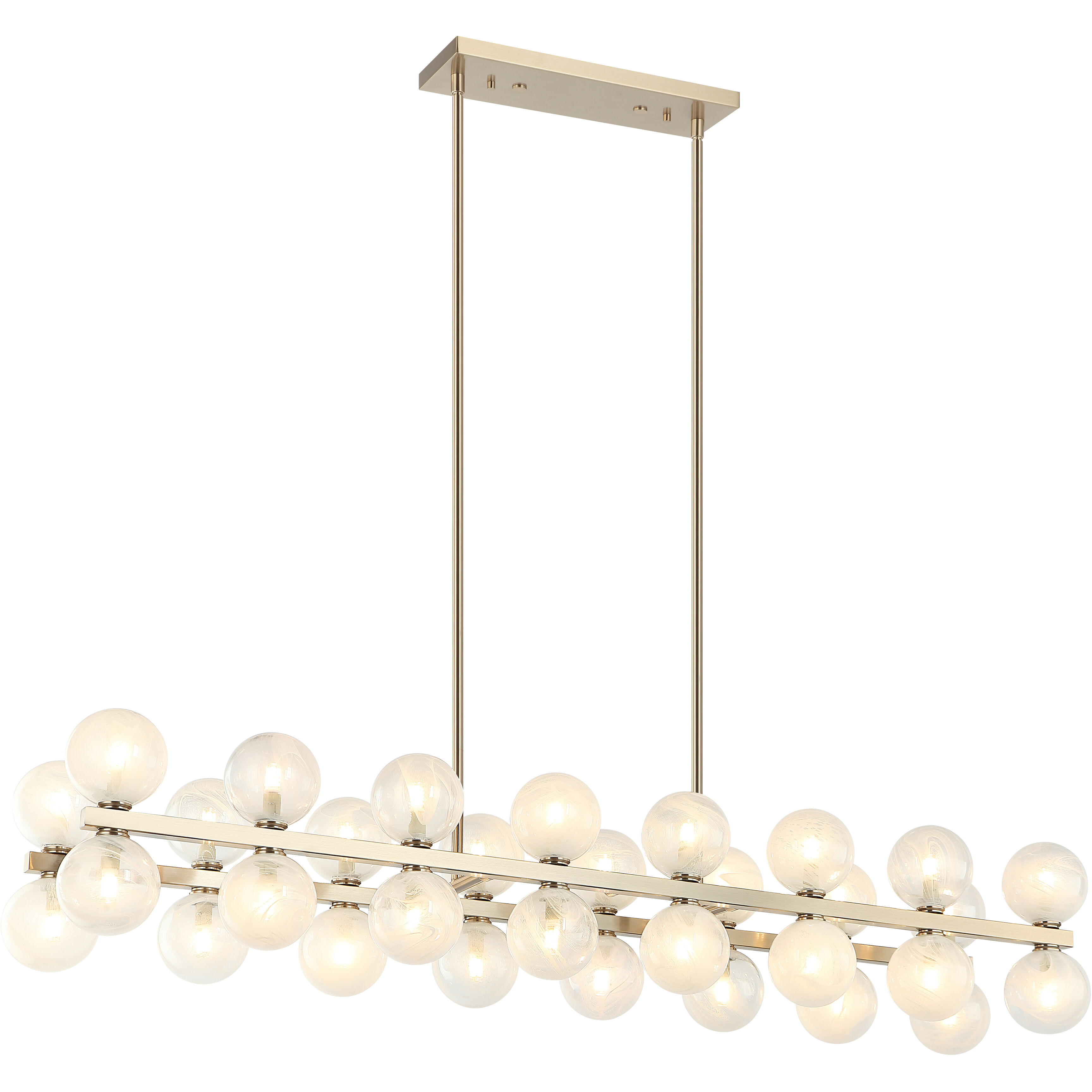 Nimbus 32 Light 12 inch Champagne Gold Pendant Ceiling Light