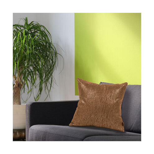Square 20 inch Glam Chocolate Pillow