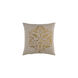 Ravati 18 X 18 inch Gold and Light Gray Throw Pillow