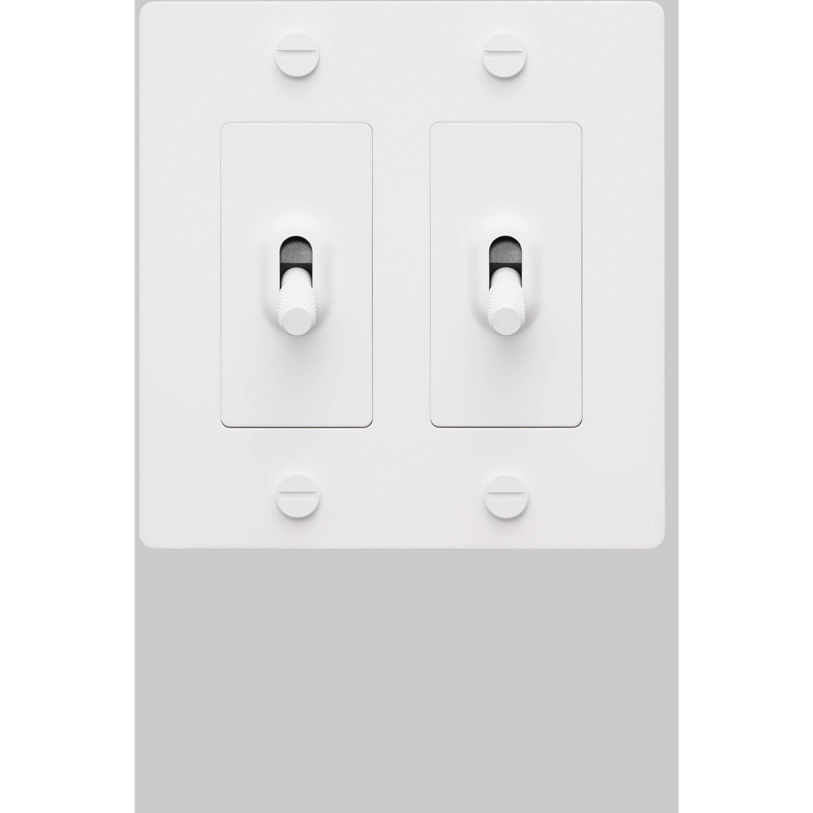 2G Toggle 120-277 White Light Switch