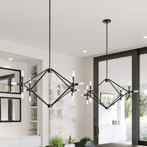 Sean Lavin Wyn 12 Light 29.38 inch Midnight Black Chandelier Ceiling Light