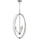 Jheni 3 Light 18 inch Brushed Nickel Foyer Pendant Ceiling Light