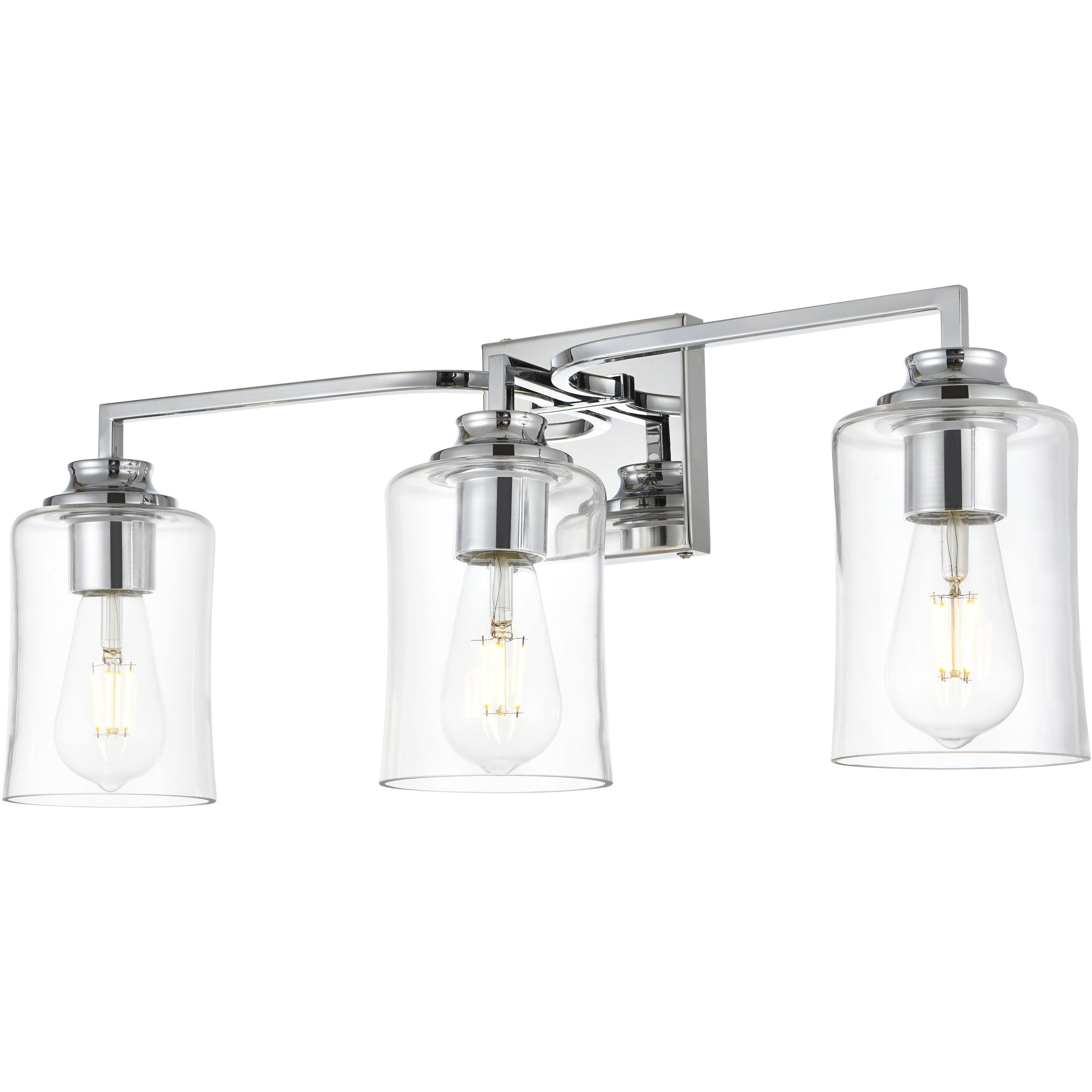 Ronnie 3 Light 23 inch Chrome Bath Sconce Wall Light