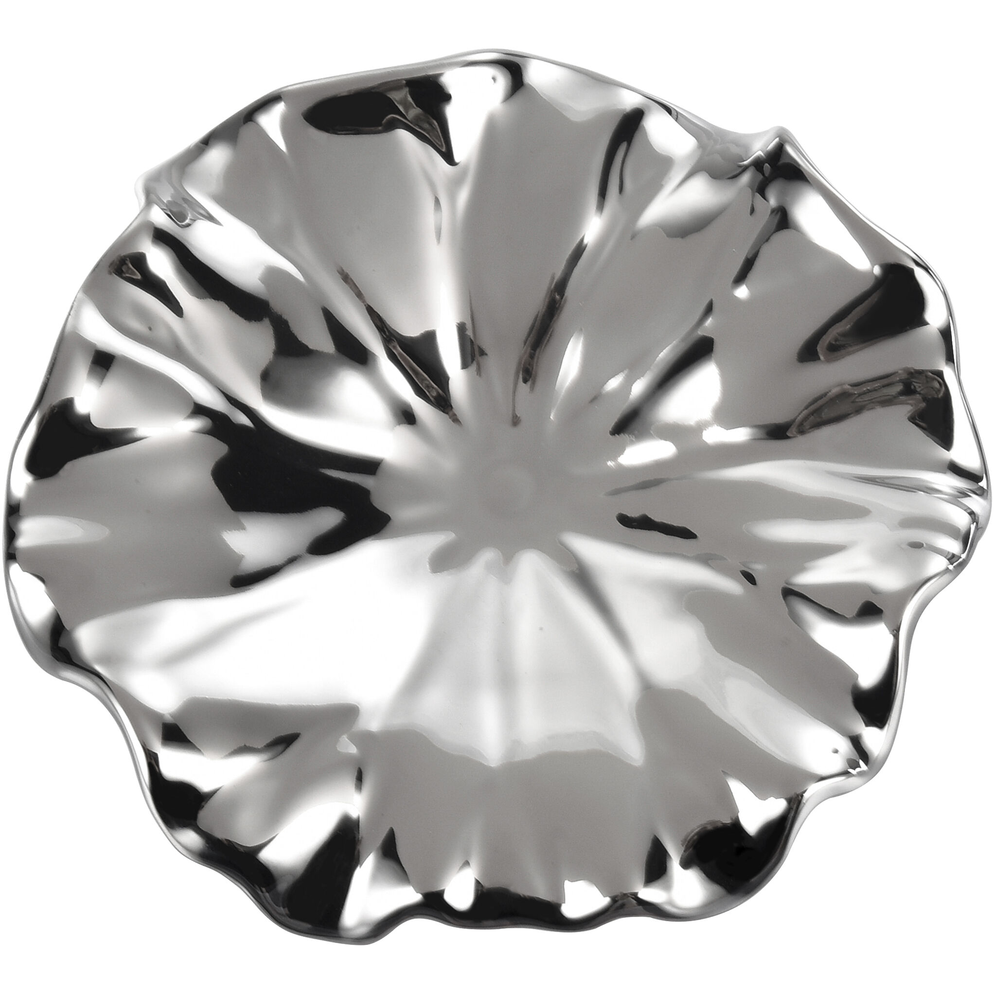 Petal Silver Dimensional Wall Art, Set of 4