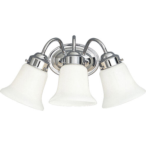 Opal Glass 3 Light 16 inch Polished Chrome Bath Vanity Wall Light