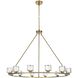 Cadence 12 Light 48 inch Satin Gold Chandelier Ceiling Light