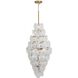 Lily 15 Light 28.03 inch Brushed Brass Chandelier Ceiling Light