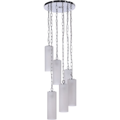 Myos 6 Light 15 inch Chrome Pendant Ceiling Light