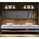 Jacqueline 3 Light 22.75 inch Chrome Bathroom Vanity Wall Light