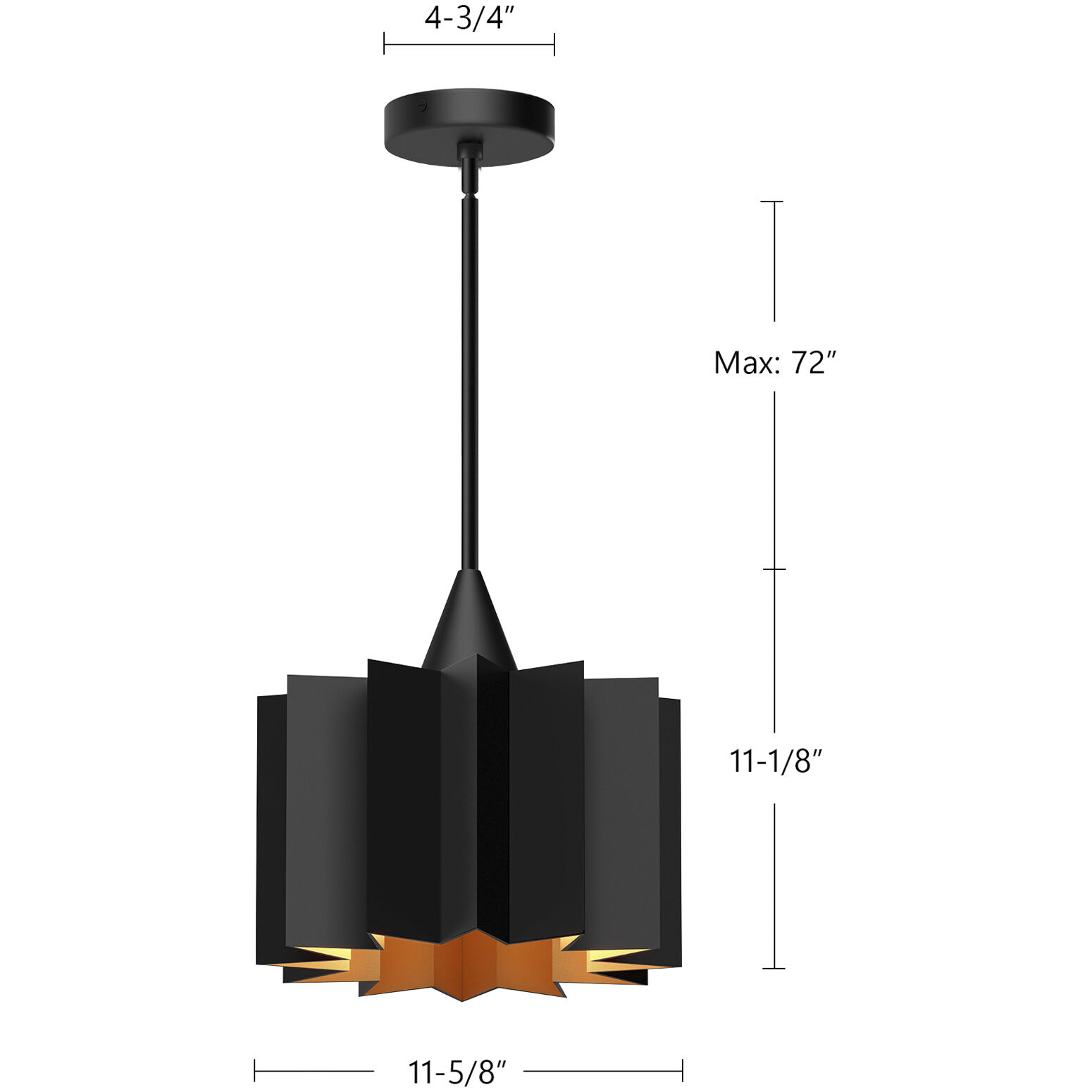 Alora Mood Plisse Pendant Ceiling Light in Aged Gold