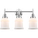 Caden LED 24 inch Polished Chrome Bath Vanity Light Wall Light in Matte White Glass