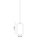 Irresistible Organic Charm 1 Light 7.13 inch Smoke Pendant Ceiling Light