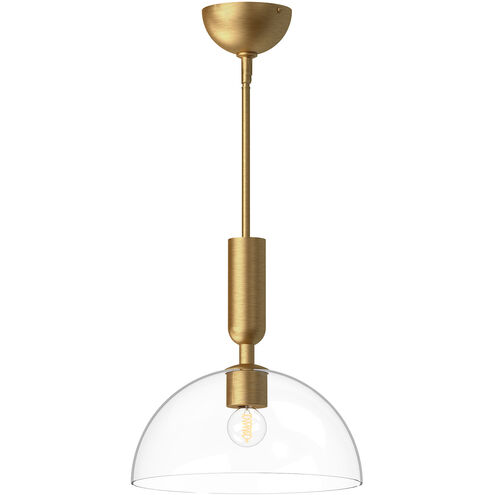 Alora Mood Jude 1 Light 12 inch Brushed Gold Pendant Ceiling Light