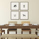 Animals Collection Black Framed Art