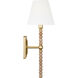 C&M by Chapman & Myers Fiona 1 Light 6.25 inch Gild Wall Sconce Wall Light in Standard