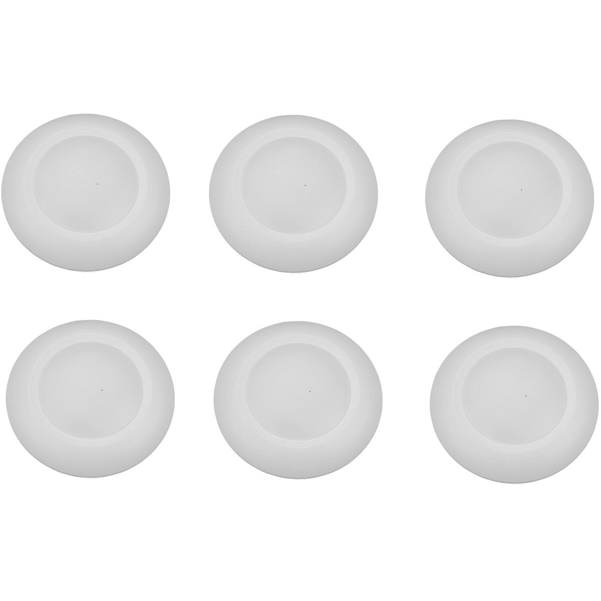 R Series 120V LED 6.26 inch Matte White Disk Light, Pack of 6