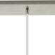 Newton Cone 3 Light 39.75 inch Brushed Satin Nickel Linear Pendant Ceiling Light in White Glass