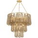 Milos 11 Light 35.5 inch Vintage Gold Leaf Chandelier Ceiling Light
