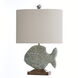 Signature 27 inch 100 watt Ocean Blue Table Lamp Portable Light