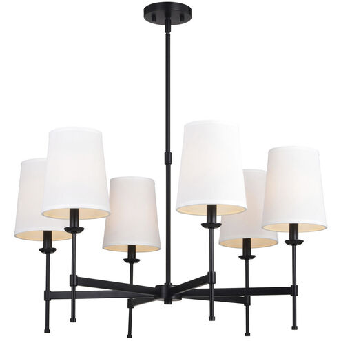 Camden LED 30 inch Matte Black Chandelier Ceiling Light
