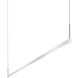 Thin-Line LED 72 inch Bright Satin Aluminum Pendant Ceiling Light