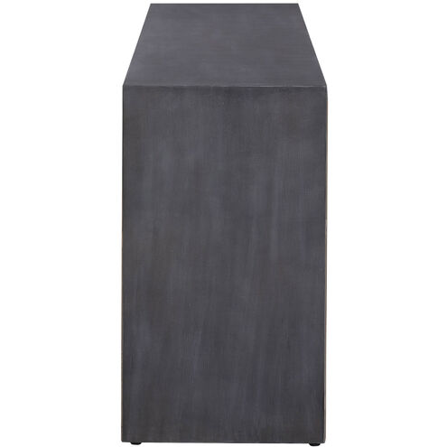 Vail 72 inch Reclaimed Elm Wood with Gray Concrete Console Table