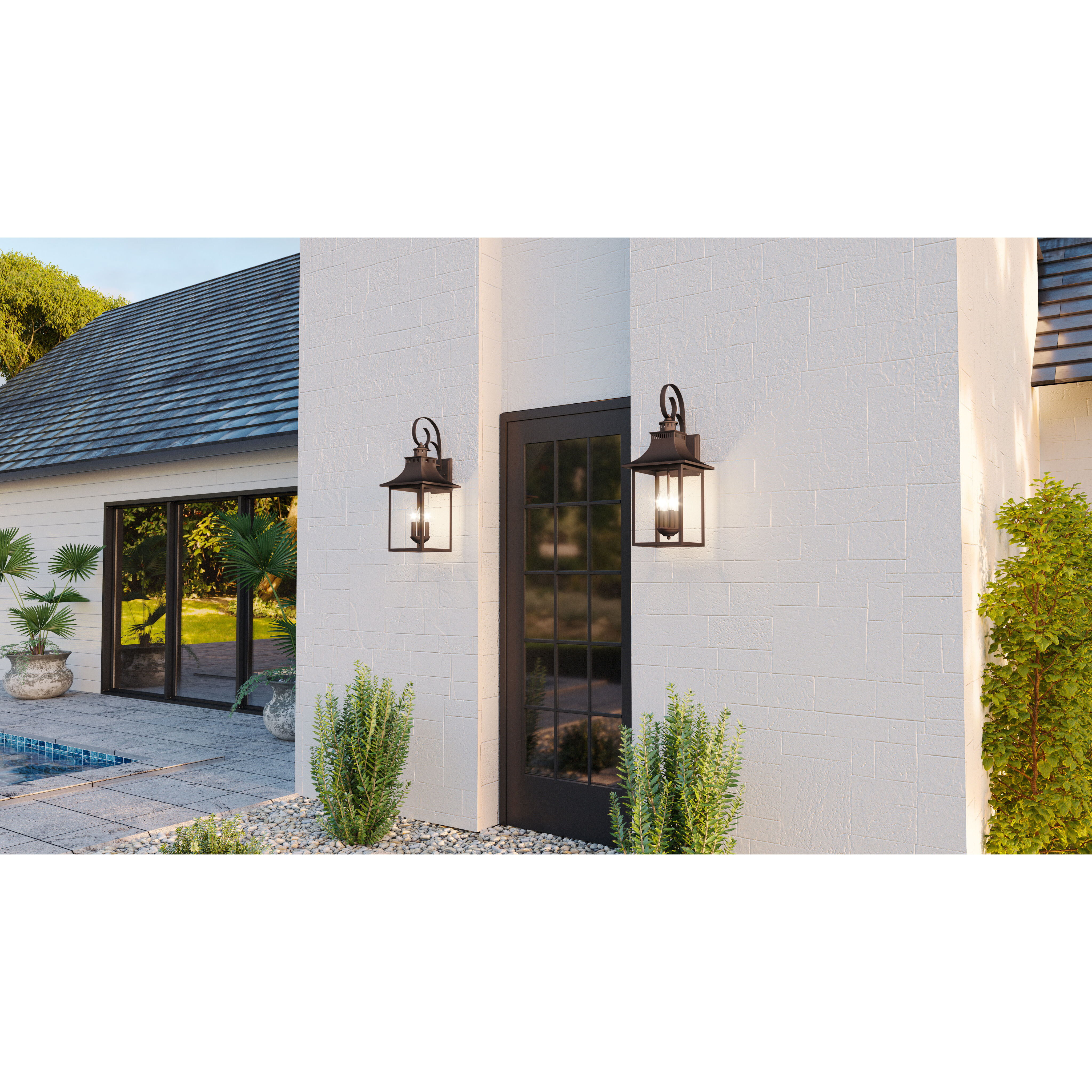 Chancellor 4 Light 28 inch Copper Bronze Outdoor Wall Lantern