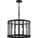 Majestic Splendor 6 Light 23 inch Polished Nickel/Sand Coal Chandelier Ceiling Light