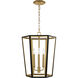 AH by Alexa Hampton Curt 3 Light 16 inch Midnight Black Lantern Chandelier Ceiling Light