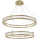 Damien Double Antique Brass Chandelier Ceiling Light