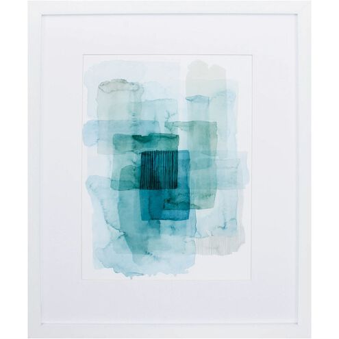Abstract Collection Turquoise Framed Art