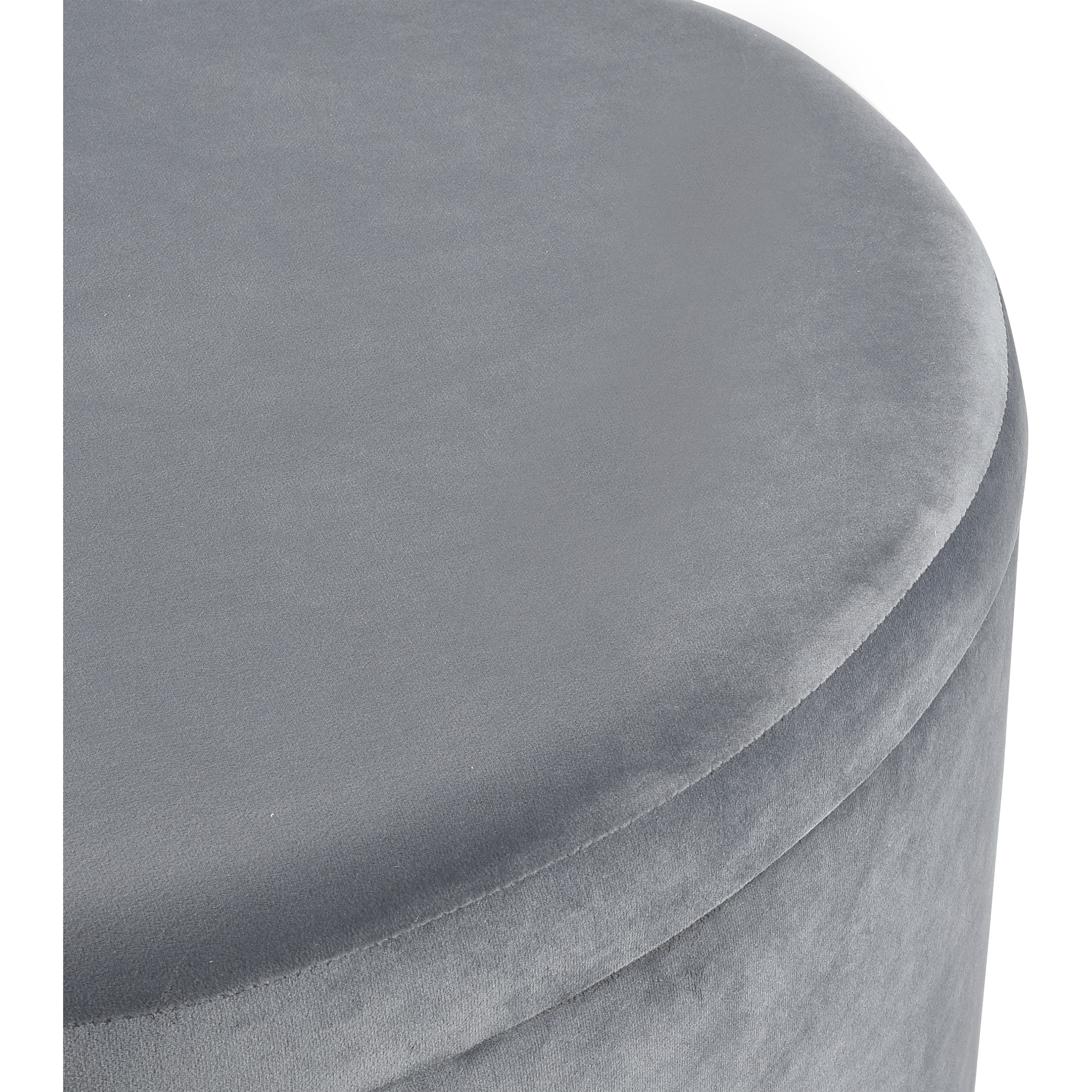 Linder 17.25 inch Gray Storage Ottoman