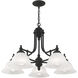 North Port 5 Light 28 inch Black Chandelier Ceiling Light