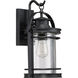 Booker 1 Light 15 inch Mystic Black Wall Lantern