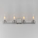 Pinn 4 Light 30 inch Satin Nickel Bath Vanity Wall Light
