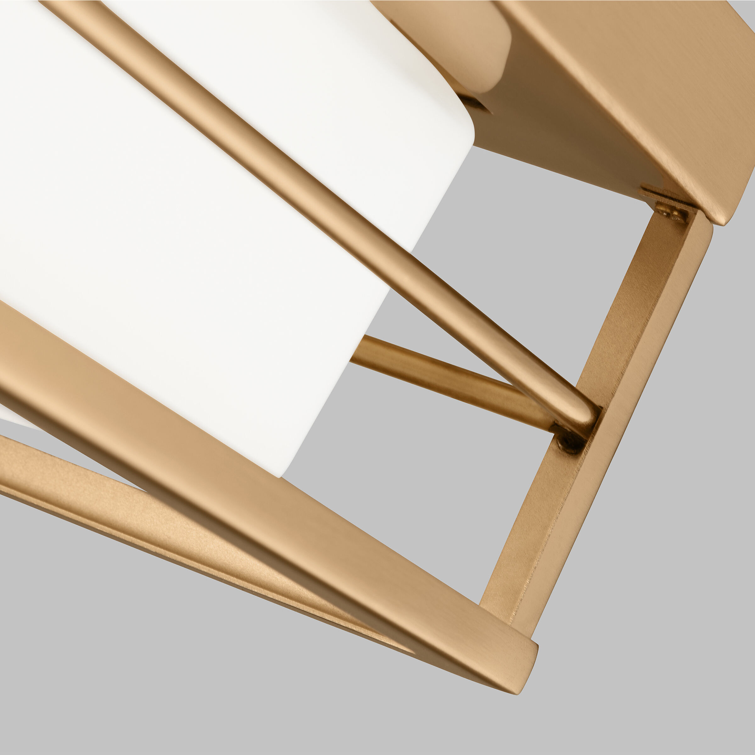 Dearborn LED 10 inch Satin Brass Ceiling Flush Mount Ceiling Light