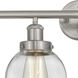Beacon 4 Light 33.5 inch Brushed Satin Nickel Bath Vanity Light Wall Light