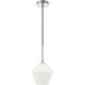 Rochester 1 Light 8 inch Chrome Pendant Ceiling Light