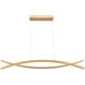 Wishbone LED Gold Pendant Ceiling Light