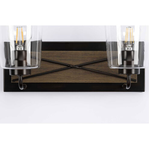 Briarwood 2 Light 14.75 inch Antique Bronze Bath Vanity Wall Light