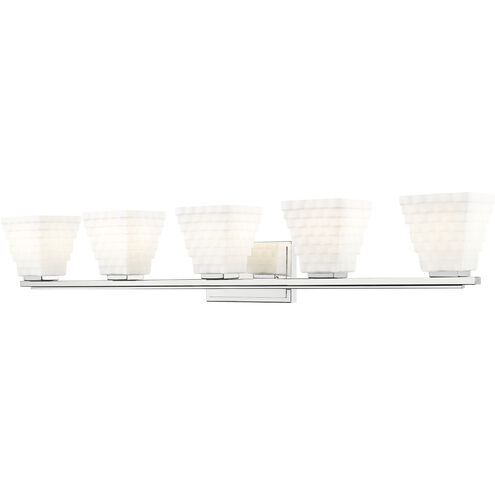 Annalise 5 Light 42 inch Chrome Vanity Wall Light